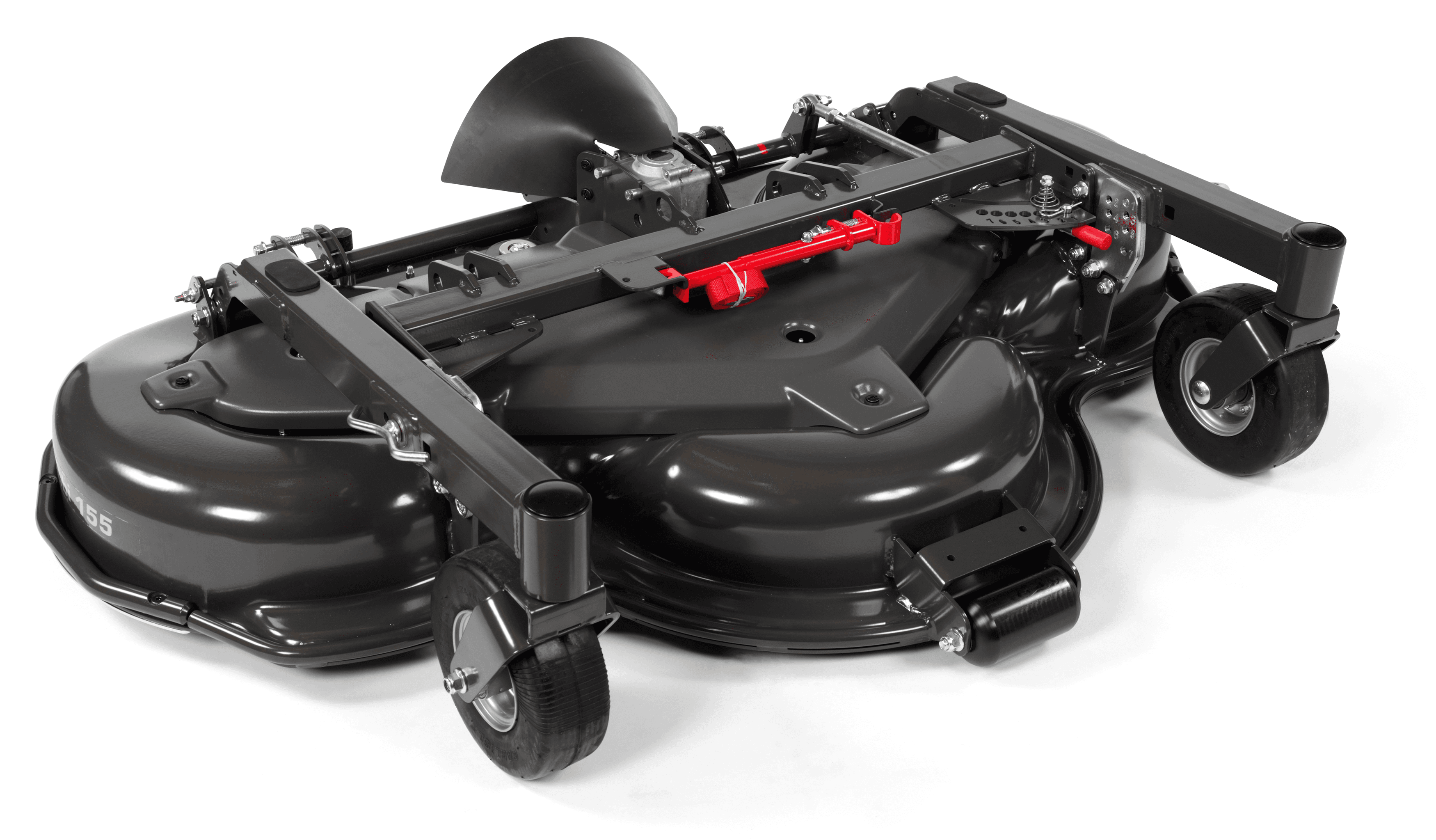 Prepared for the high-performing and unique Combi deck. Designed to deliver a cutting result in top-class, offering two cutting methods in one deck; mulching or rear discharge (mulch plug removed). Stamped from a single piece of steel plate in a flow-optimized design to deliver best in class mulch result. image